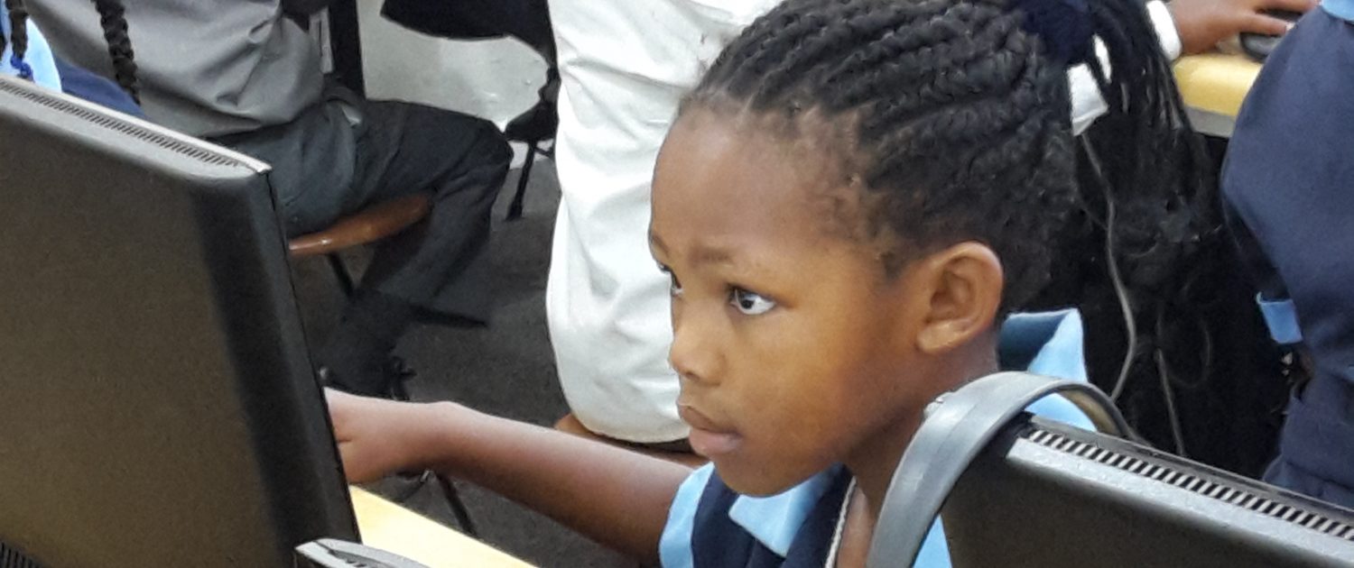 Grade1 Girl concentrating